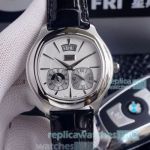 Swiss Replica Piaget Black Tie Emperador GMT G0A32017 White Dial Watch